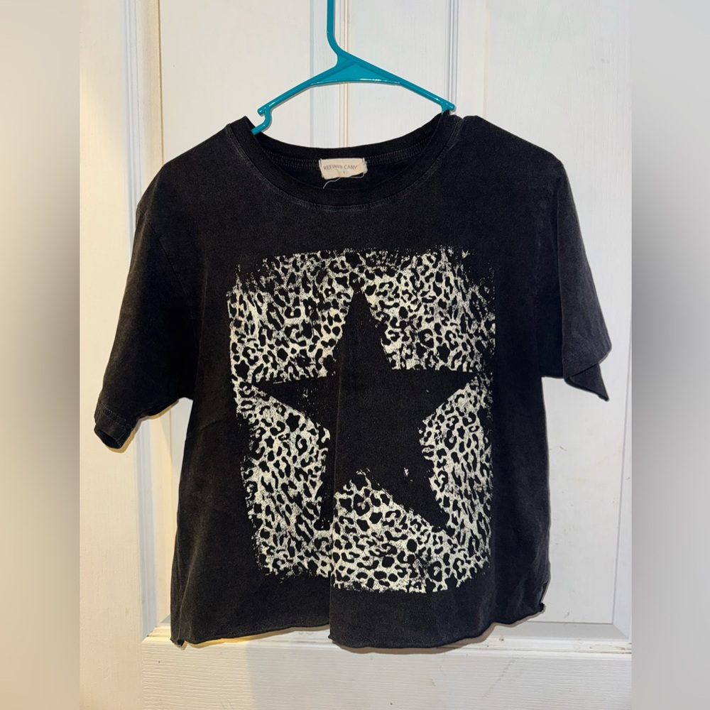 Cat & Jack Black Star Graphic Tee